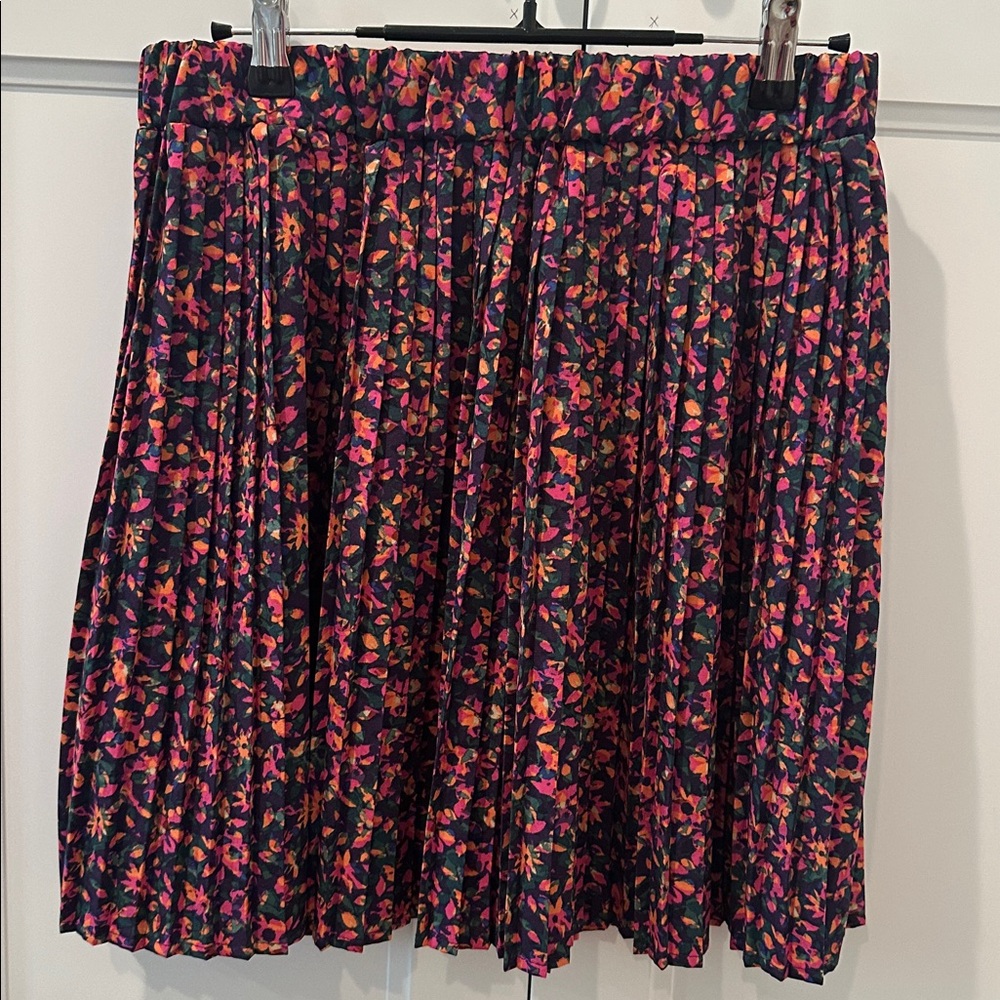 Floral A-Line Skirt - Multicolor